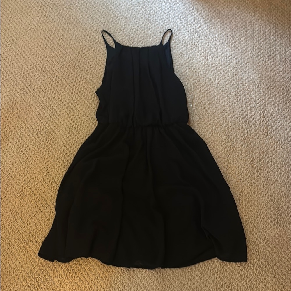 Blue Rain Black Mini Dress